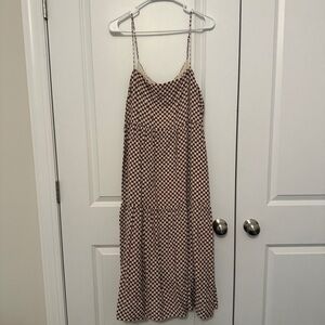 Abercrombie & Fitch Black Checkered Dress